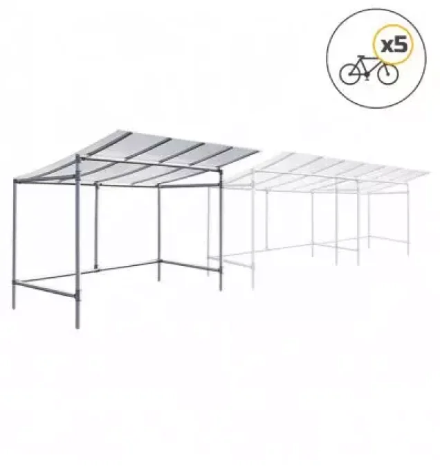 Abri vélo collectivité économique AVEC BARDAGE