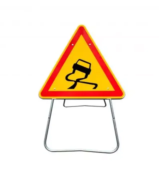 AK4 - Panneau de Chantier Chaussée Glissante 1000mm